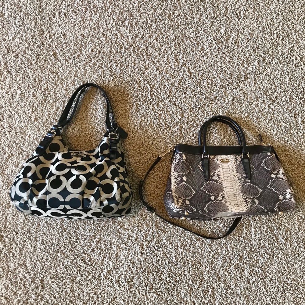 Two coach purses